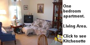 1 bedroom apartment at Monastery Heights Living Area